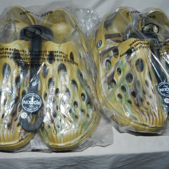 ROCKIN CLOGS UNISEX GLADES GREEN LIGHTWEIGHT WATERPROOF DURABLE SHOES NWT! - Picture 10 of 13